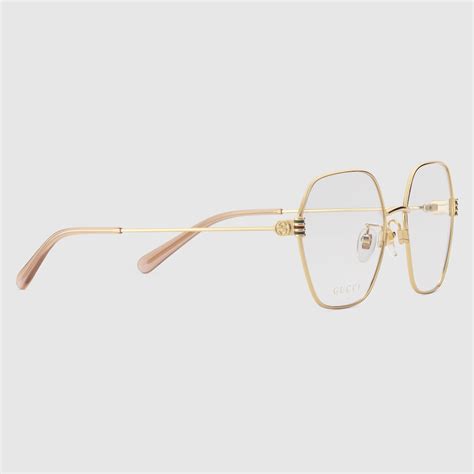 gucci glasses pearl|Gucci Oversized geometric optical frame.